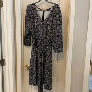 Cheetah print, midi dress. Knit